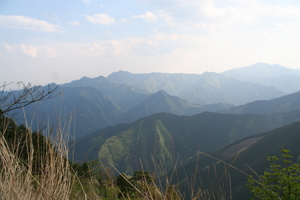 蕎麦粒山 赤抗尾根からの展望