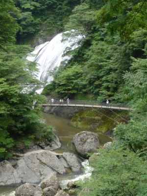 袋田の滝 滝見茶屋からの眺め