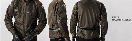 ☆入荷案内☆ K-2229 フルメッシュジャケット ：KUSHITANI