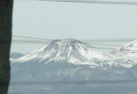 吾妻小富士の雪うさぎ