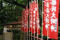 神社に奉納された幟