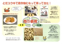 とだユウキで農作物になって戻ってきた。食の循環パネルを展示しました。