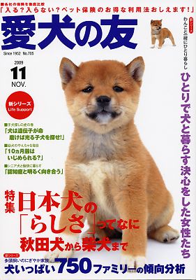 「 愛犬の友 」 11月号表紙