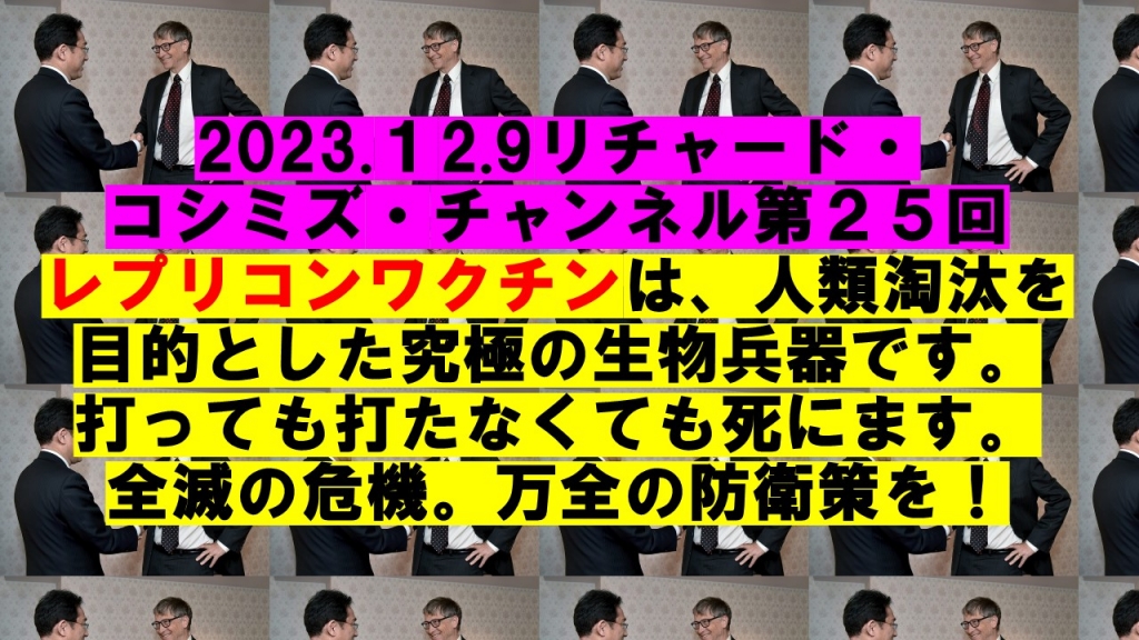 リチャード・コシミズ・チャンネル第25回　12月9日19:30〜 | My First JUGEM