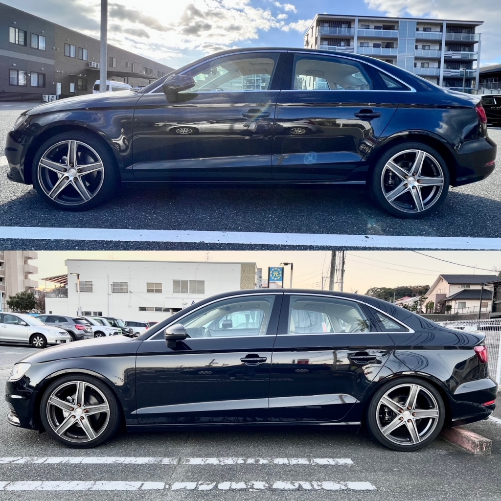 AUDI 8V A3 セダン』 RUSH車高調IMPORT CLASS装着して頂きました