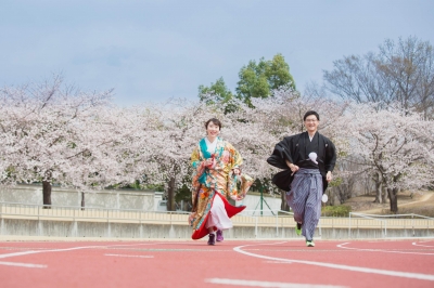 競技場にて