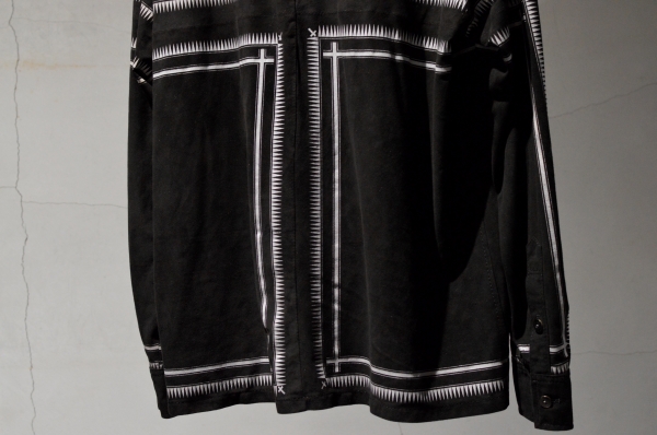 【希少】STRUM カンガルースエードレザーシャツ　黒色　Mサイズ 希少】STRUM カンガルースエードレザーシャツ 黒色 Mサイズ