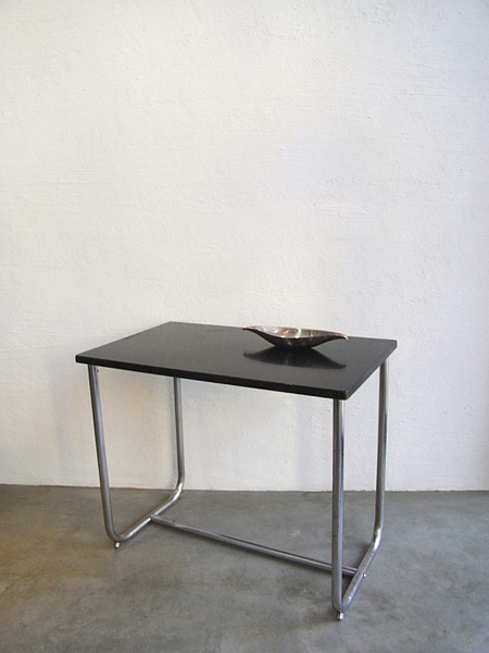 art deco chrome table