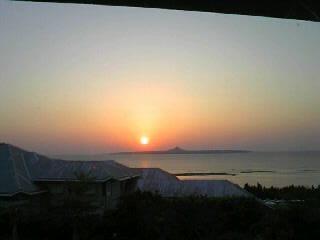 昭和の日の夕陽