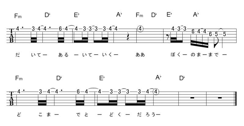 楓(ｻﾋﾞ)」【スピッツ】_ギターTAB譜(ﾒﾛﾃﾞｨ＋ｺｰﾄﾞ) - 20180311_1587224.jpg