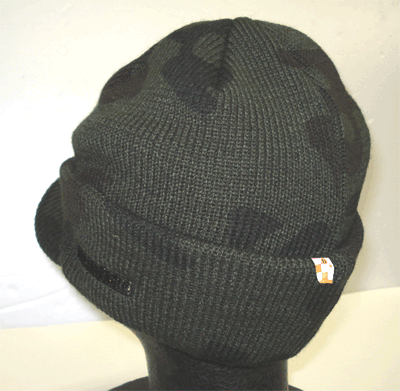 つば付きニットCAP/グリンカモ