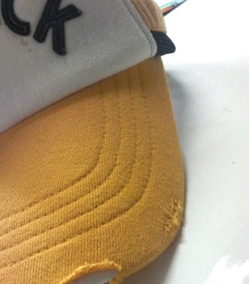 ジークラックのダメージスウェットCAP