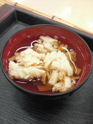 試食「稲庭うどん」
