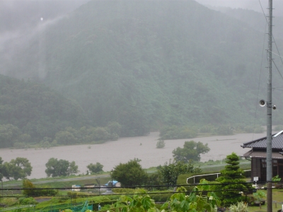 安倍川増水