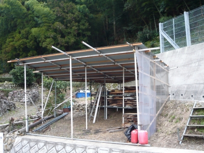 五角小屋第一段階完成