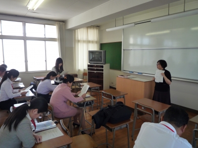 教務部長の説明
