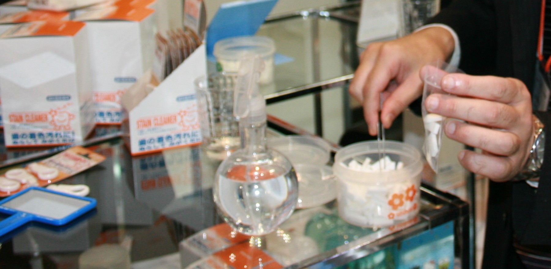 水で歯が白くなる