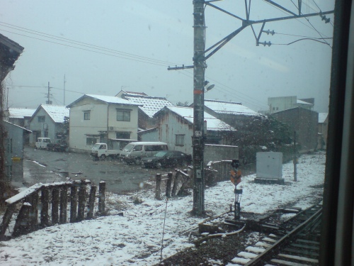 更に激しく降ってきた