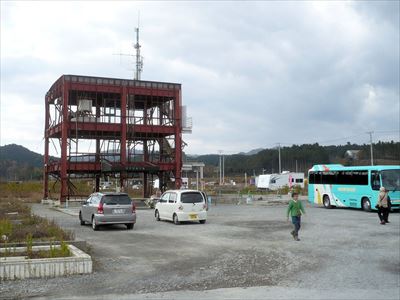 避難放送をした防災庁舎、南三陸町