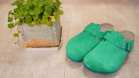 靴 BIRKENSTOCK Boston BS Bold Green 37 Birkenstock Boston Bs In