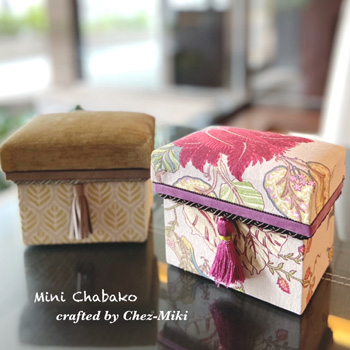 お嫁入りしていったミニ茶箱たち♪ | お稽古サロン Chez-Miki blog