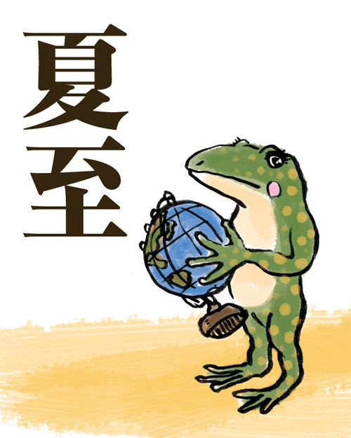 夏至とカエル