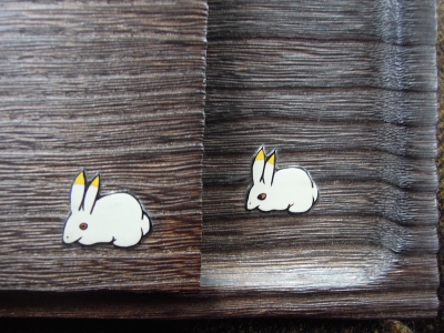 雪うさぎ 工芸スノードーム展