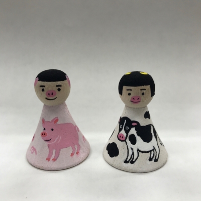てるてる 牛と豚