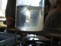 洗剤で水のあたたまり方を調べる