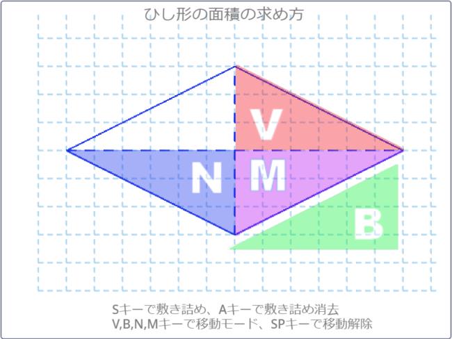 求め 方 ひし形 の の 面積