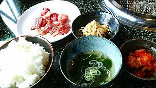 手切り焼肉ランチ