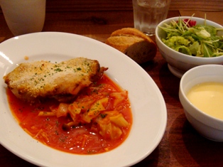 鶏肉のパン粉やき