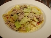 豚肉とキャベツのオイルパスタ