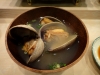 大きなアサリの吸い物