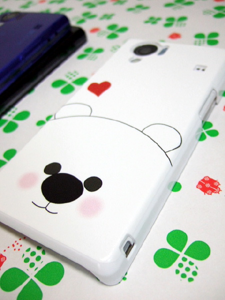 XperiaVLのかわいいクマのカバー XperiaVLのかわいいクマのカバー