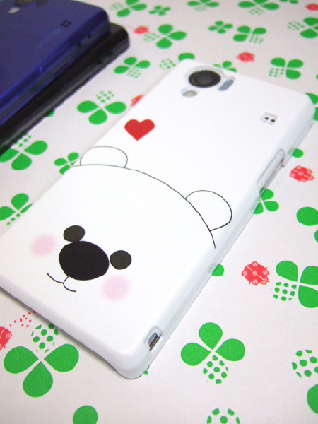 P-03Eのクマの動物柄カバー P-03Eのクマの動物柄カバー