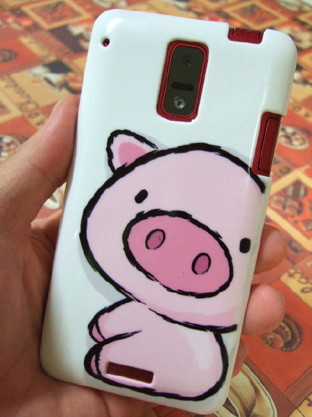 P-03Eの豚ちゃんのケース P-03Eの豚ちゃんのケース