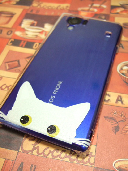 SH-06Eのおくだけ充電対応の猫のケース SH-06Eのおくだけ充電対応の猫のケース
