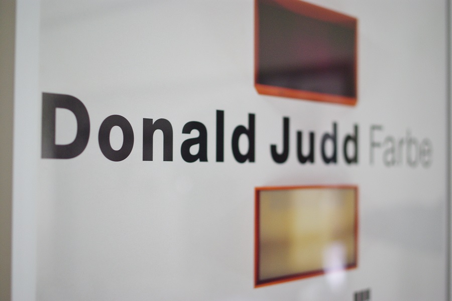 Donald Judd Exhibition Poster | album.blog