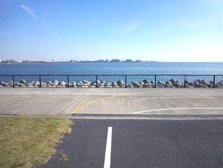 125 お台場周回練習、若州海浜公園サイクリングロード