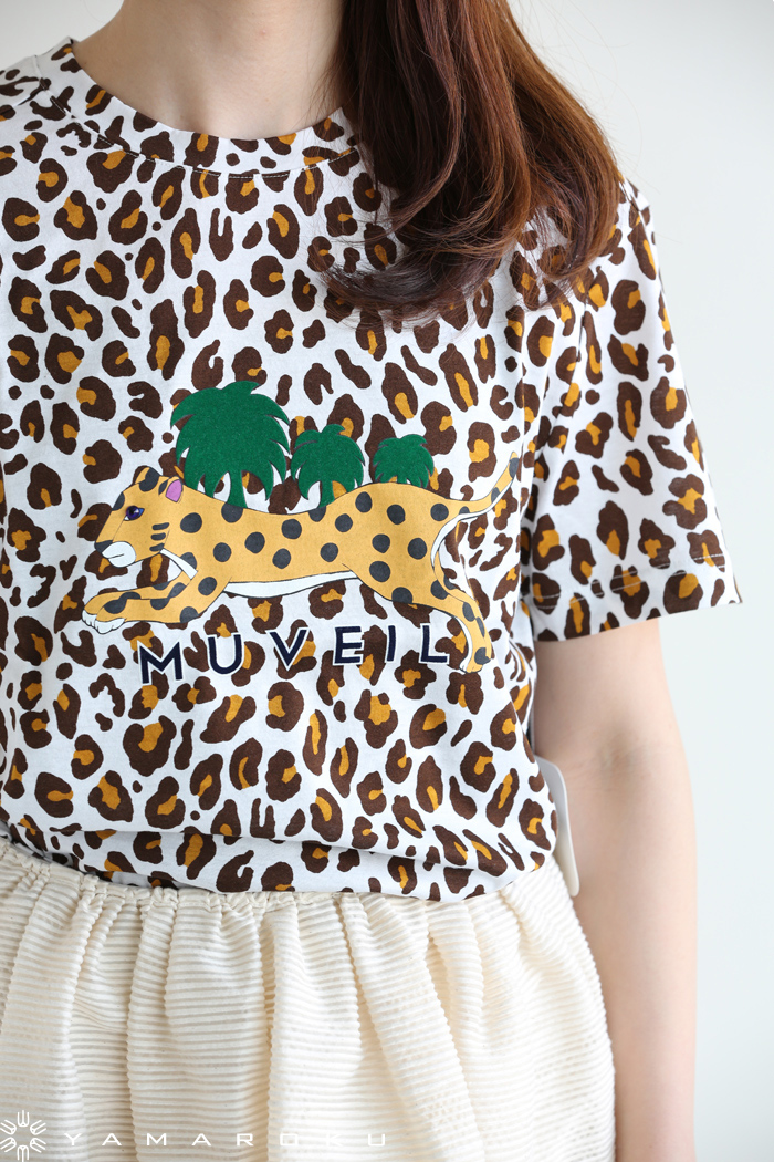 ミュベール muveil レオパード柄Tシャツ Sサイズ　36 ミュベール muveil レオパード柄Tシャツ Sサイズ 36