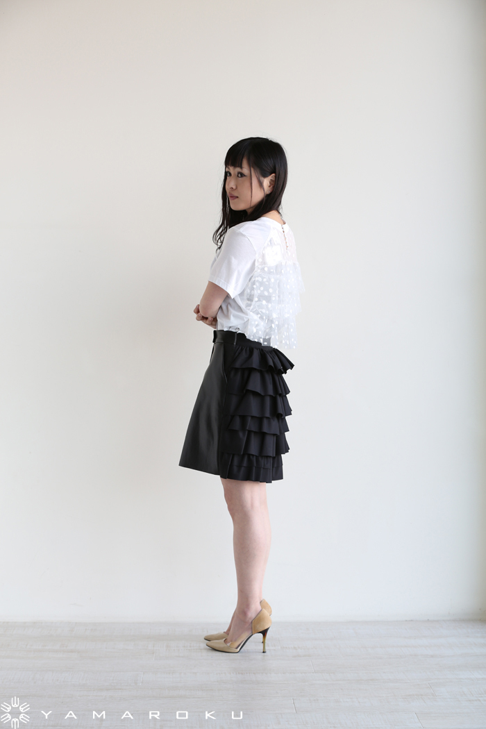 MUVEIL ミュベール ドットフリル刺繍Tシャツ MUVEIL ミュベール ドットフリル刺繍Tシャツ - メルカリ
