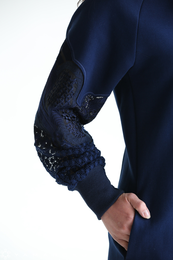 mame kurogouchi 袖レーススウェットワンピース Mame Kurogouchi】袖レースワンピース！ | OBLIGE womens blog