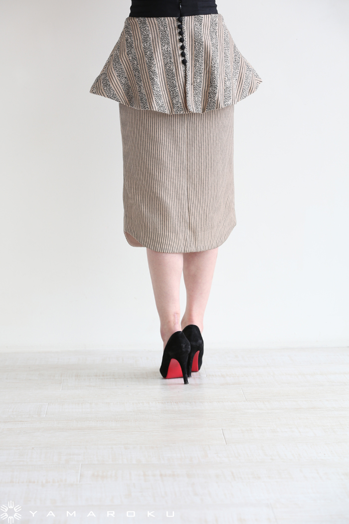 mame(マメ) ボーダーサマートップス、ペプラムスカート！！ | YAMAROKU