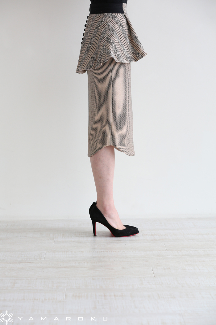 mame(マメ) ボーダーサマートップス、ペプラムスカート！！ | YAMAROKU