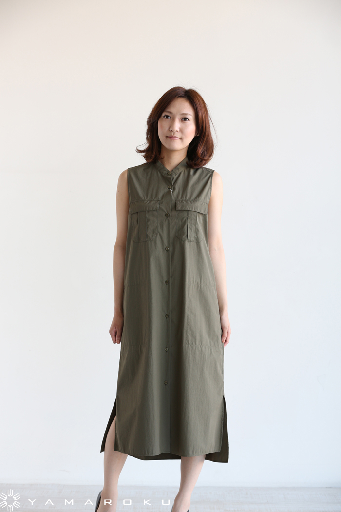 マカフィー 美品 SUPIMA COTTON NYLON サファリシャツドレス TOMORROWLAND MACPHEE（マカフィ）SUPIMA COTTON NYLON サファリ
