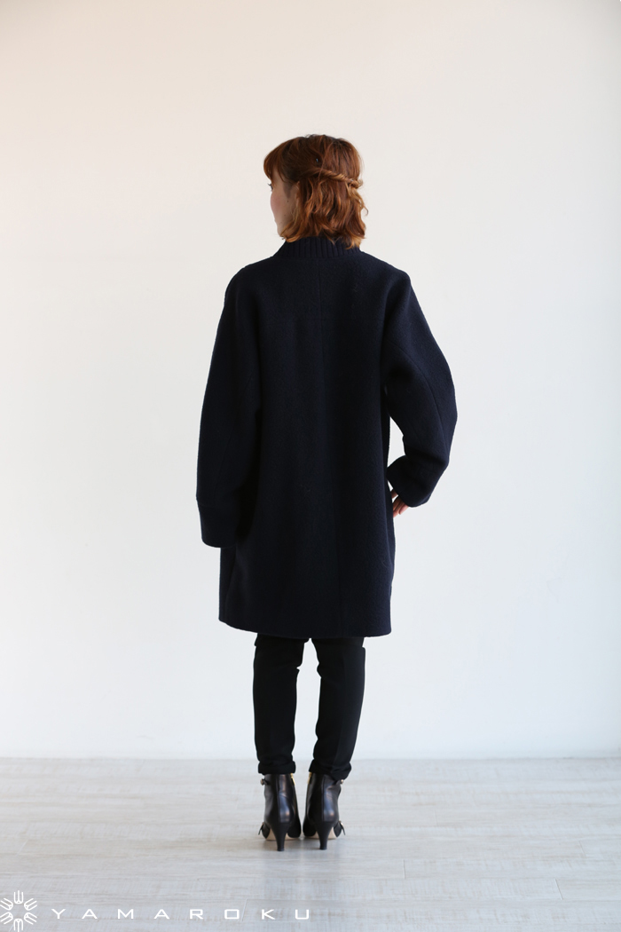 TOMORROWLAND MACPHEE(マカフィ) SHEEP KNIT コクーンロングブルゾン