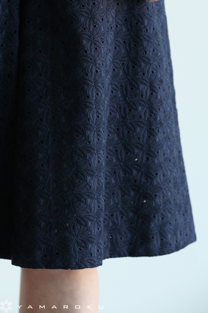 Sacra サクラ Flower Embroidery ワンピース キュロットパンツ Jpg