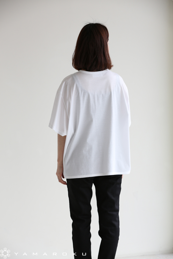 Mame Kurogouchi(マメ) Lace Stripe Oversized T-Shirt！！ | YAMAROKU 
