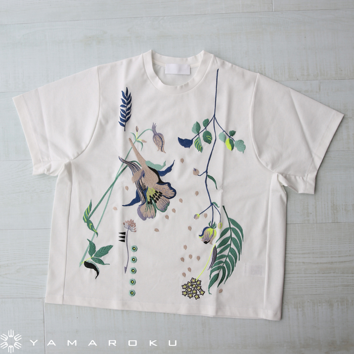 mame  刺繍Tシャツ